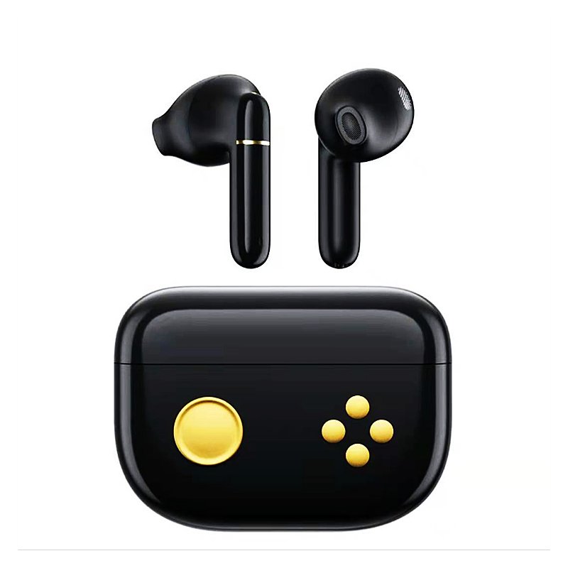 F2 Bluetooth-compatible  5.0  Headphones Low Latency Noise Cancelling Sports In-ear Earbuds Long Battery Life Gaming Wireless Tws Headset black