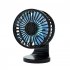 F210 USB Car Fan Multi angle Rotation Dual Engine Windshield Desk Mount Fan Auto Cooler For Home Office silver