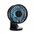 F210 USB Car Fan Multi angle Rotation Dual Engine Windshield Desk Mount Fan Auto Cooler For Home Office silver