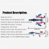 F22 Remote Control Plane 2 4g Radio Control 3d Glider Epp Foam RC Airplane Toys White Blue