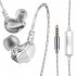 F4 Wired Earphones Heavy Bass Stereo Noise Isolating Wired Earbuds In Ear Headphones For All 3 5mm Jack Devices 1 2 meters with mic blue