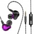 F4 Wired Earphones Heavy Bass Stereo Noise Isolating Wired Earbuds In Ear Headphones For All 3 5mm Jack Devices 1 2 meters with mic blue