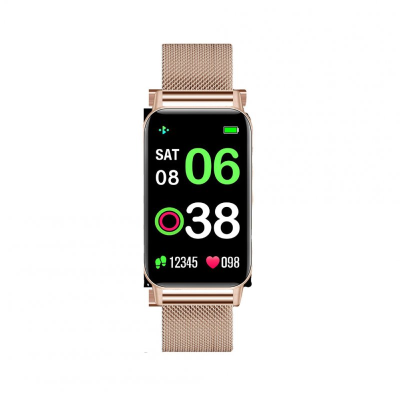 F45 Intelligent Watch 1.47-inch Bluetooth-compatible 5.0 Heart Rate Blood Oxygen Blood Pressure Monitor Ip68 Waterproof Smartwatch metal gold