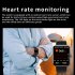 F57l Smart Watch Touch Screen Heart Rate Sleep Monitoring Thermometer Sports Bracelet Black Belt