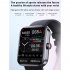 F57l Smart Watch Touch Screen Heart Rate Sleep Monitoring Thermometer Sports Bracelet Milan Black