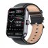 F57l Smart Watch Touch Screen Heart Rate Sleep Monitoring Thermometer Sports Bracelet Milan Black
