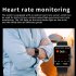 F57l Smart Watch Touch Screen Heart Rate Sleep Monitoring Thermometer Sports Bracelet Milan Black