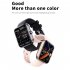 F57l Smart Watch Touch Screen Heart Rate Sleep Monitoring Thermometer Sports Bracelet Milan Black