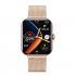 F57l Smart Watch Touch Screen Heart Rate Sleep Monitoring Thermometer Sports Bracelet Milan Black