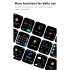 F57l Smart Watch Touch Screen Heart Rate Sleep Monitoring Thermometer Sports Bracelet Milan Black