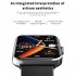 F57l Smart Watch Touch Screen Heart Rate Sleep Monitoring Thermometer Sports Bracelet Milan Black