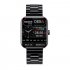 F57l Smart Watch Touch Screen Heart Rate Sleep Monitoring Thermometer Sports Bracelet Milan Black