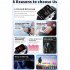 F57l Smart Watch Touch Screen Heart Rate Sleep Monitoring Thermometer Sports Bracelet Milan Black