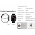 F57l Smart Watch Touch Screen Heart Rate Sleep Monitoring Thermometer Sports Bracelet Milan Black