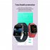 F60 Square Smart Watch Heart Rate Blood Pressure Blood Oxygen Temperature Sleep Monitoring 1 70 Hd Screen Multi functional Sport Bracelet black