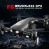 F8 GPS Drone With 4K HD Camera Two Axis Anti Shake Self Stabilizing Gimbal RC Drone WIFI FPV Foldable Quadcopter Brushless 2 batteries
