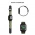 F8 Smart Watch Heart Rate Blood Pressure Blood Oxygen Monitoring Waterproof Smart Bracelet Black shell black green belt