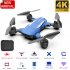 F84 Quadcopter Wireless RC Drone With 4K 5MP 0 3MP HD Camera WiFi FPV Helicopter Foldable Airplane For Children Gift Toy blue No camera 1B
