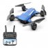 F84 Quadcopter Wireless RC Drone With 4K 5MP 0 3MP HD Camera WiFi FPV Helicopter Foldable Airplane For Children Gift Toy blue 5MP 1B