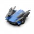 F84 Quadcopter Wireless RC Drone With 4K 5MP 0 3MP HD Camera WiFi FPV Helicopter Foldable Airplane For Children Gift Toy blue 5MP 2B