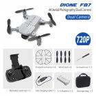 F87 Front  Bottom Dual Camera Lens 720P 4K wifi fpv RC Drone Gray 720P dual camera