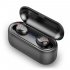 F9 1 Bluetooth Headset TWS Bluetooth Earphone ABS Black