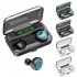 F9 3 Wireless Earbuds Waterproof Noise Canceling Earphones In Ear Stereo Headphones With Charging Case For Sports Gaming black rose gold ring