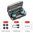 F9 3 Wireless Earbuds Waterproof Noise Canceling Earphones In Ear Stereo Headphones With Charging Case For Sports Gaming black rose gold ring