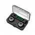 F9 3 Wireless Earbuds Waterproof Noise Canceling Earphones In Ear Stereo Headphones With Charging Case For Sports Gaming black rose gold ring