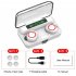 F9 3 Wireless Earbuds Waterproof Noise Canceling Earphones In Ear Stereo Headphones With Charging Case For Sports Gaming black rose gold ring