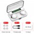 F9 3 Wireless Earbuds Waterproof Noise Canceling Earphones In Ear Stereo Headphones With Charging Case For Sports Gaming black rose gold ring