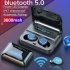 F9 5 TWS Earphones Bluetooth 5 0 Wireless Headphones Ergonomic In ear Earbuds with 3600mAh Charging Case black