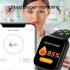 F9 Smart Bracelet Full Color Screen Touch Smartwatch Multiple Motion Patterns Heart Rate Blood Pressure Sleep Monitor  Silver shell black belt