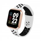 F9 <span style='color:#F7840C'>Smart</span> Bracelet Full Color Screen Touch Smartwatch Multiple Motion Patterns Heart Rate Blood Pressure <span style='color:#F7840C'>Sleep</span> <span style='color:#F7840C'>Monitor</span> Gold shell white black belt