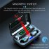 F9 Tws Wireless Bluetooth compatible Earphones Digital Display Waterproof Sports Music Earbuds Compatible For Huawei Iphone Xiaomi  with Cord  White