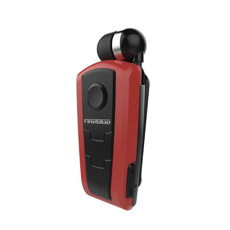 F910 Wireless Bluetooth V4.0 In-Ear Headset Wear Clip Earphone red