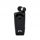 F920 Wireless Sports Earphone Bluetooth-compatible Incoming Vibration Voice Report Number Clip-on Type Headset Black