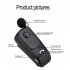 F920 Wireless Sports Earphone Bluetooth compatible Incoming Vibration Voice Report Number Clip on Type Headset Silver