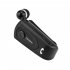 F930 Wireless Business Bluetooth compatible Headset Telescopic Clip Lavalier Earbud Noise Reduction Earphone Vibration black