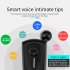 F930 Wireless Business Bluetooth compatible Headset Telescopic Clip Lavalier Earbud Noise Reduction Earphone Vibration White