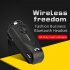 F930 Wireless Business Bluetooth compatible Headset Telescopic Clip Lavalier Earbud Noise Reduction Earphone Vibration White
