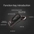 F930 Wireless Business Bluetooth compatible Headset Telescopic Clip Lavalier Earbud Noise Reduction Earphone Vibration White