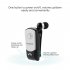 F960 Smart Bluetooth compatible Headset 1 to 2 Telescopic Wireless Clip on Earphone Handsfree Earbuds Black and silver