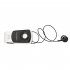 F960 Smart Bluetooth compatible Headset 1 to 2 Telescopic Wireless Clip on Earphone Handsfree Earbuds white and black