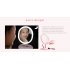 FASCINATE LED Makeup Mirror   Adjustable Lens 5 Times Magnifying Glass  Pink