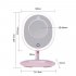 FASCINATE LED Makeup Mirror   Adjustable Lens 5 Times Magnifying Glass  Pink