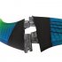 FCS2 Surfboard Tail Fin Gradient Ramp Surfboard Fins Blue green gradient G7