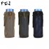 FGJ Lightweight Molle Outdoor Water Bottle Bag Camping Cycling Hiking Foldable Belt Holder Kettle Pouch black 9 23