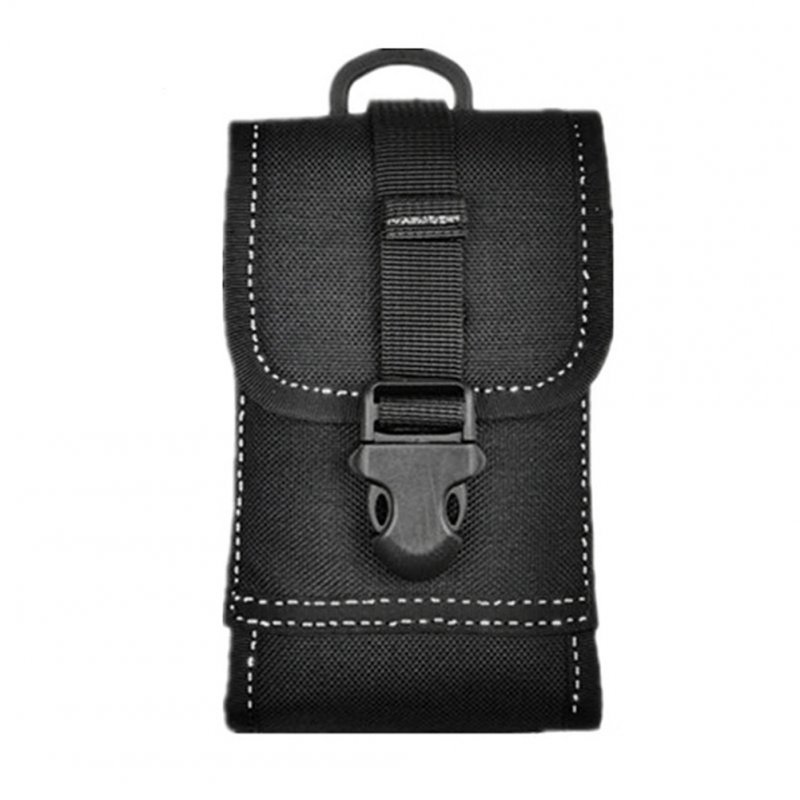 FGJ Molle Outdoor Mobile Bag Large Screen Cellphone Bag Belt Loop Hook Cover Pouch Holster Case black_One size