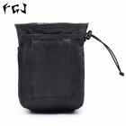 FGJ Molle Small Recycling Storage Bag Outdoor Multifunctional Package black 16cm 8cm 20cm